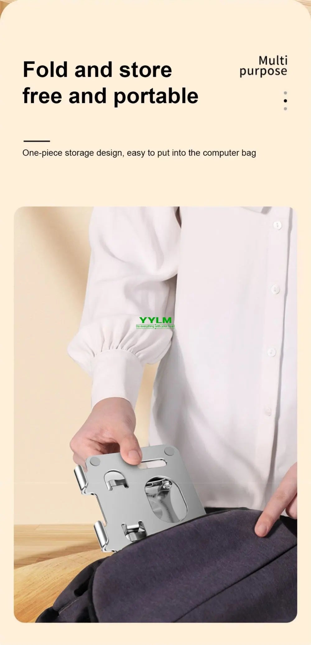 Laptop Bracket Mobile Phone Tablet Bracket Aluminum Alloy Multifunctional Desktop Lazy Bracket 360 Degree Rotation Foldable