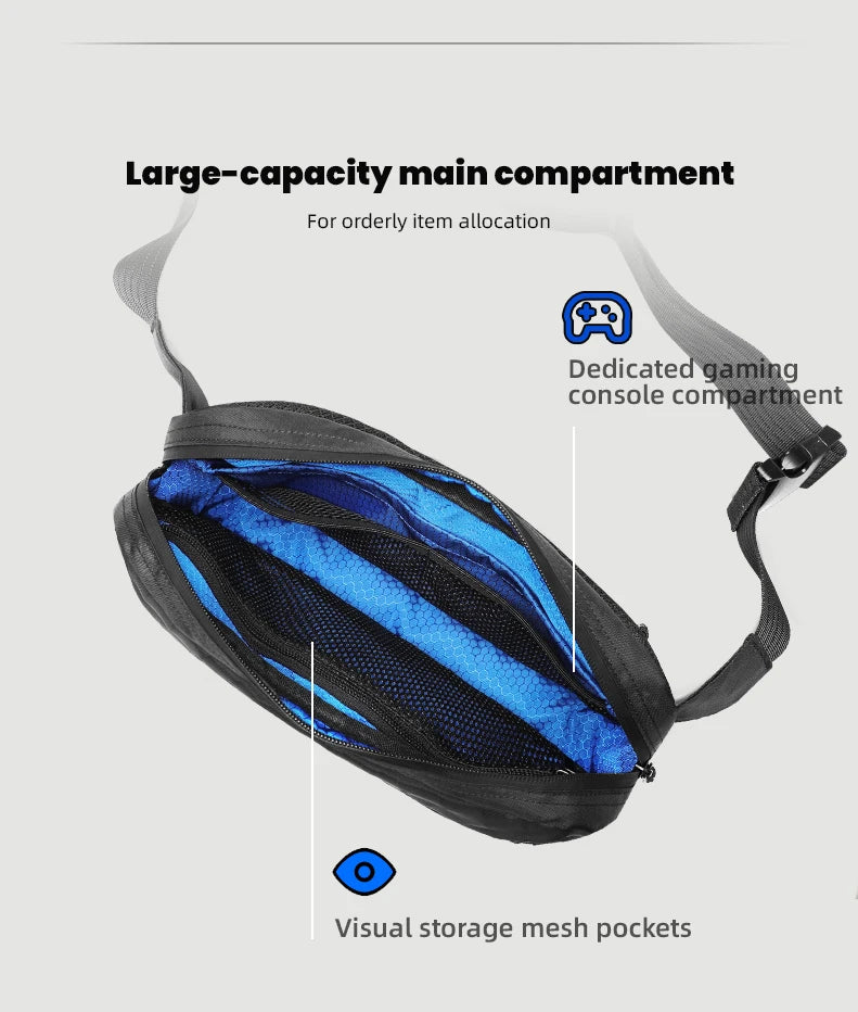 HK Sling Bag for Men X-Pac Fabric Crossbody Bag Small Men's Shoulder Bag Waterproof Chest Bag Ultra-light Fanny Pack Phone Pouch
