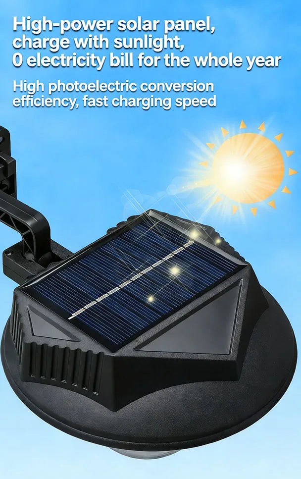 Solar Lights for Outside 4Modes Split Motion Sensor Outdoor Lights Outdoor Waterproof IP65 Solar Lights for Yard Patio Garden