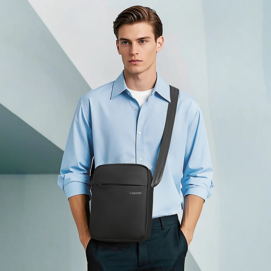 Tigernu Shoulder Bags For Men Messenger Bags For TPU Crossbody Bags Male Fashion Bag For 9.7inch Ipad Bags Travel Mini Bag Sling