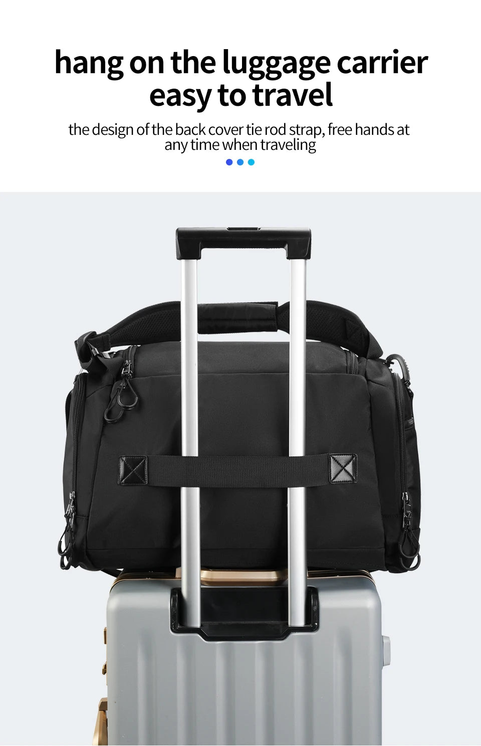 Tigernu Travel Bags For Men For Women 15.6inch Laptop Bag Handbag Waterproof Shoulder Bags Men Sport Bags For Gym Fitness Bags