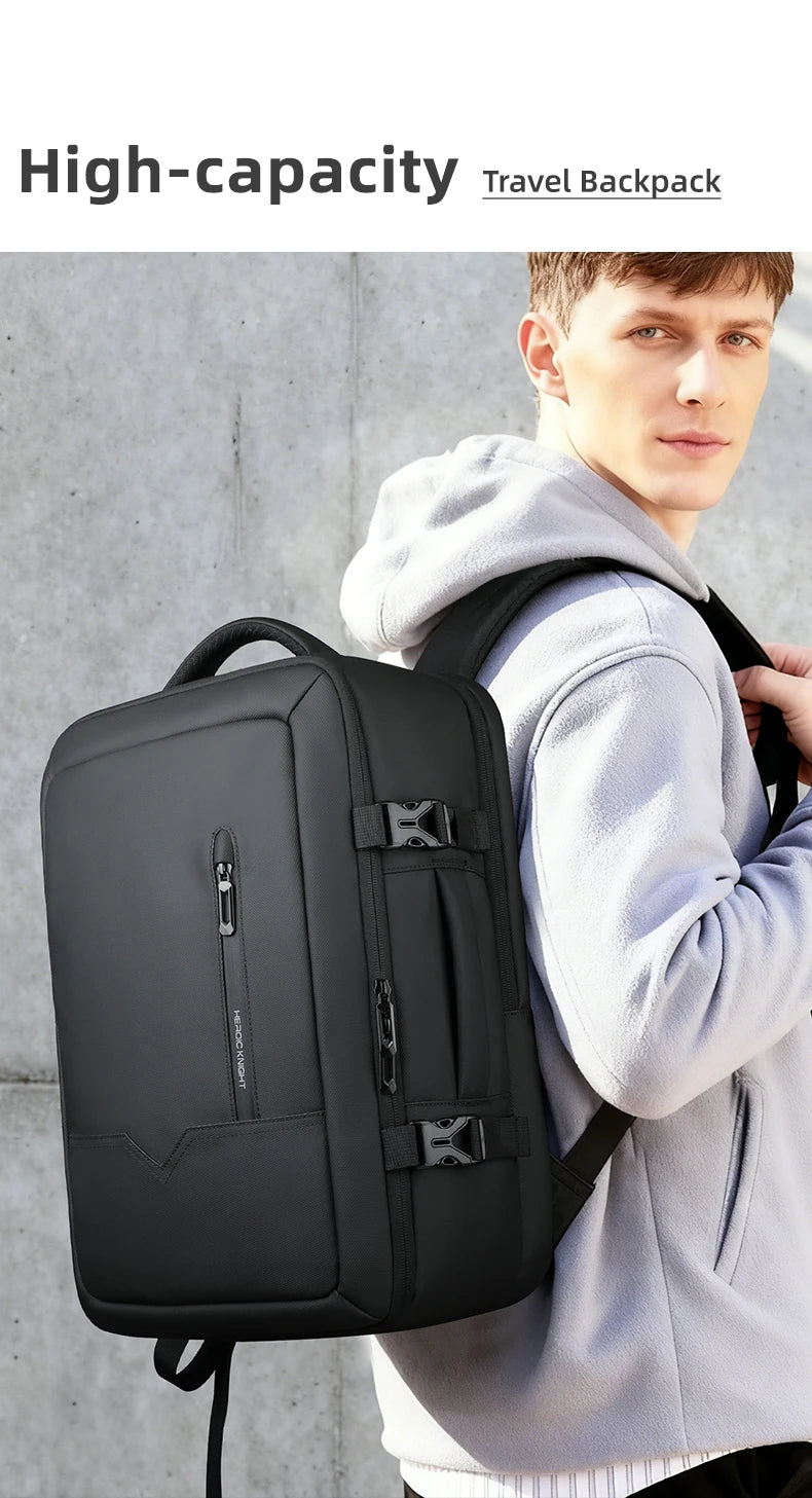 HK Travel Boarding Backpack Multifunctional 17 inch Laptop Bag Large Capacity Business Backpack Leisure Computer Bag Short Trip