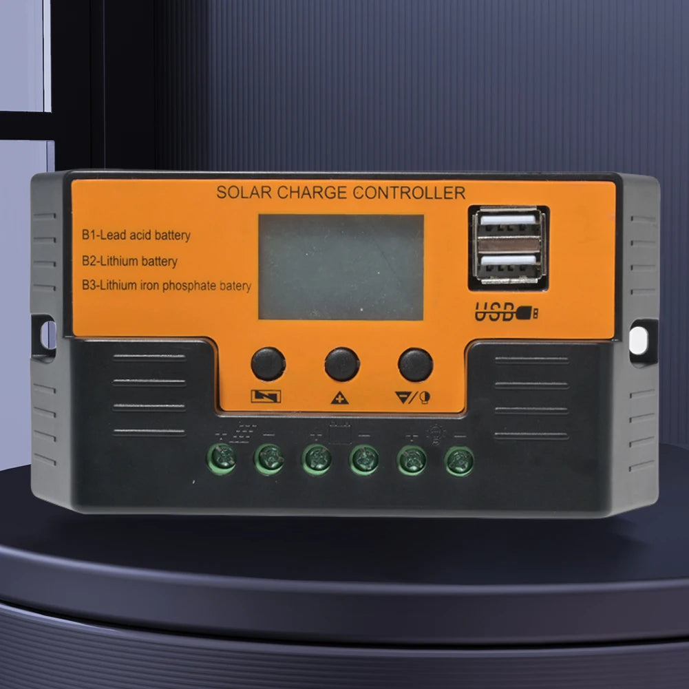Solar Regulator 12V/24V 30A 20A 10A Solar Charge Controller Battery Charger LCD Display Dual Output USB 5V Solar Panel Controlle
