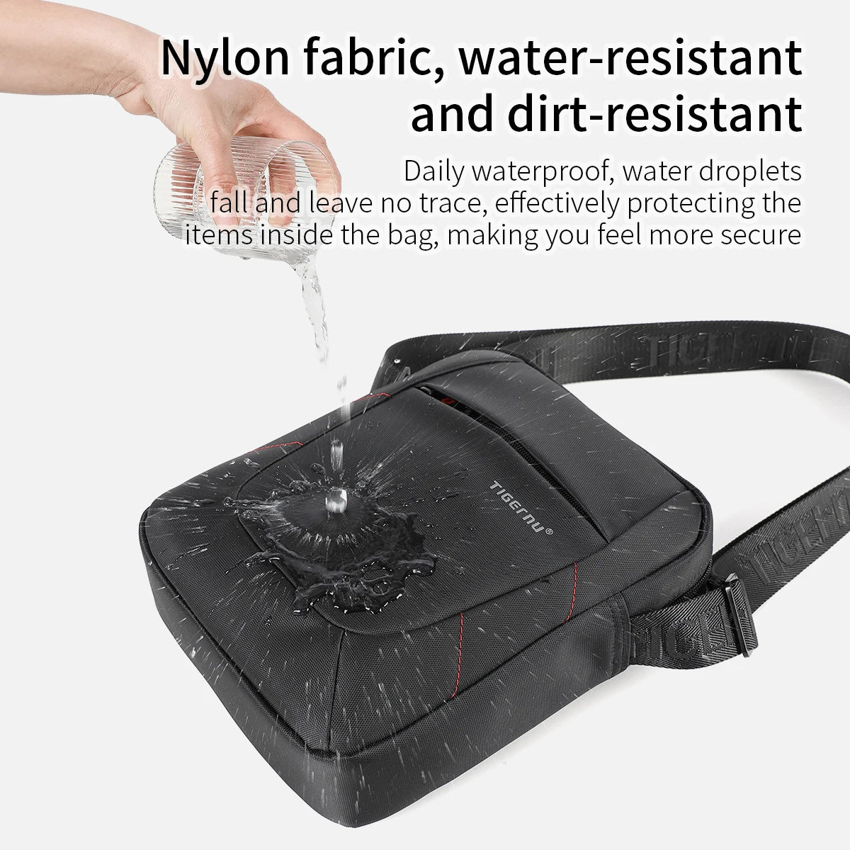 Tigernu Shoulder Bags For Men Business Messenger Bag 10inch Ipad Bags Male Crossbody Bags Handbag Casual Travel Bags Sling Pack