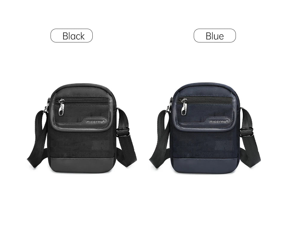 Tigernu Men's Shoulder Bag Light Weight Mini Crossbody Bags Casual Travel Sling Bag College Messenger Bags For Men Retro Series