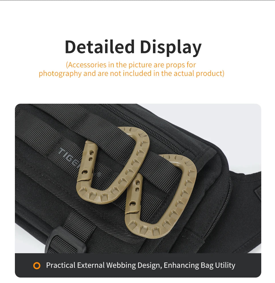 Tigernu Men Chest Bags Outdoor Messenger Bags For Men Hunting Carry Pack Sling Bag Male Hiking Shoulder Bag Waist Bag Crossbody