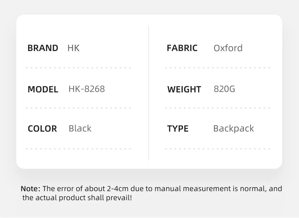HK Casual 15.6 inch Laptop Backpack Men Large Capacity School Bags Business Travel Backpack Student Sports Backpack YKK Zippers