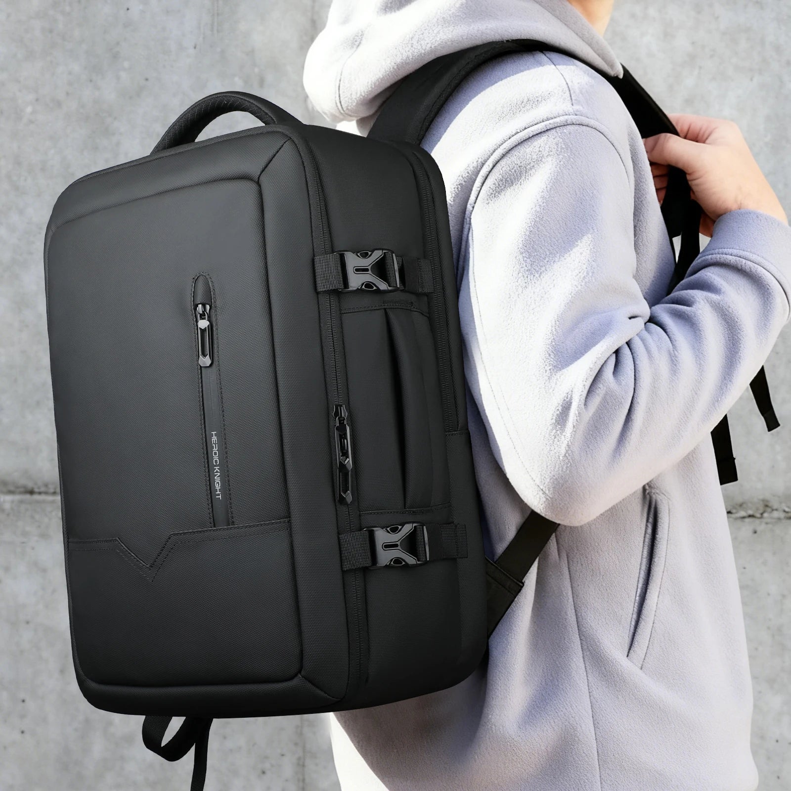 HK Travel Boarding Backpack Multifunctional 17 inch Laptop Bag Large Capacity Business Backpack Leisure Computer Bag Short Trip