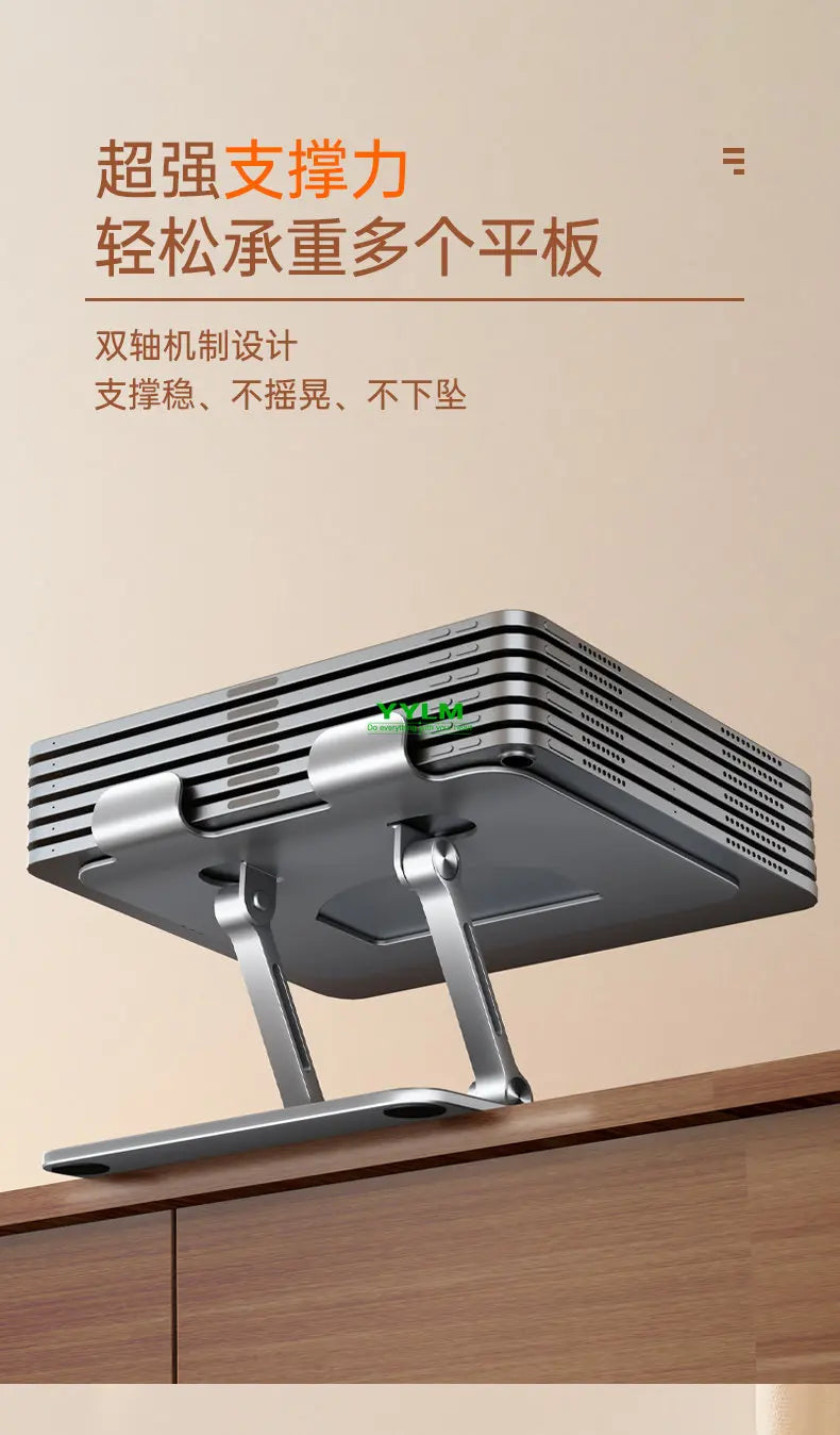 360° Rotation Tablet Stand for iPad, Adjustable Foldable Tablet Holder,Aluminum Phone Stand Compatible with iPad Pro/ Air/ Mini