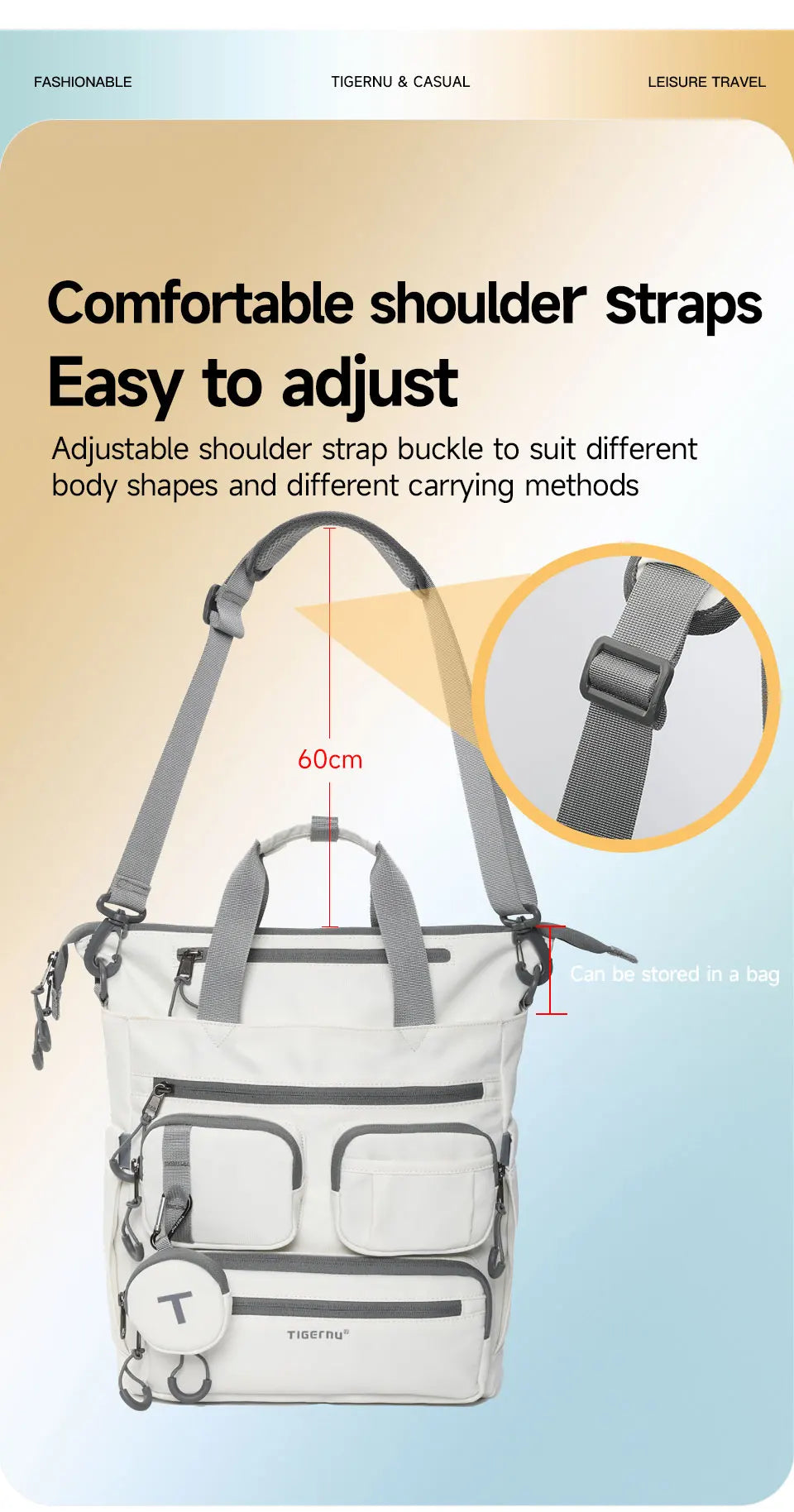Tigernu Fashion Backpack For Women School Bags Shoulder Bags Female Travel Bags Crossbody Bags Cabin Bags Handbag