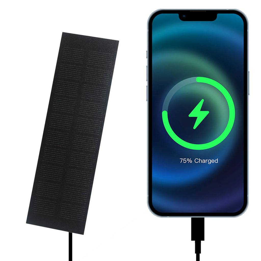 1W 5V Phone & Battery Charger Lightweight Portable Solaring Charger Emergency Power System for Outdoor Enthusiasts and Travelers