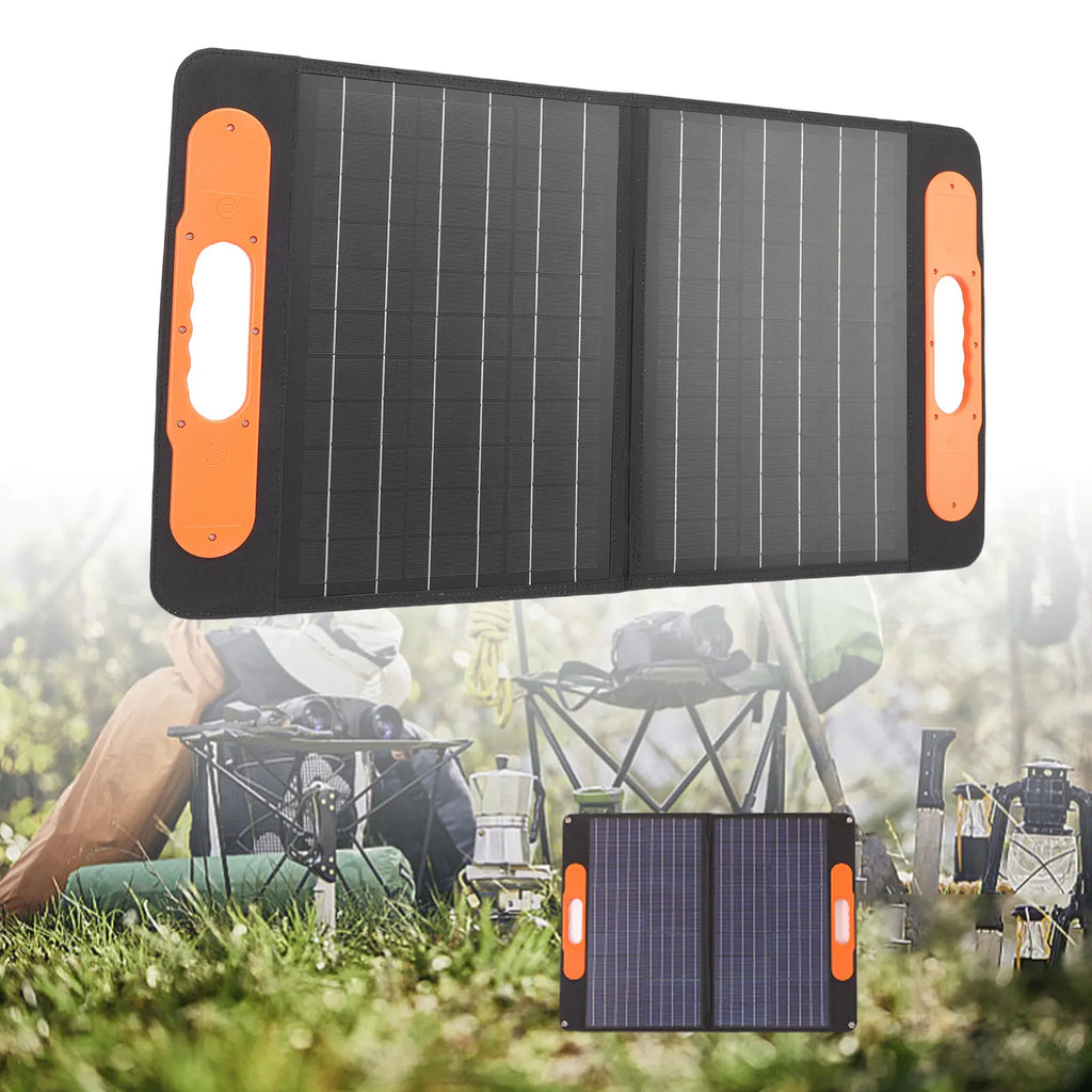 Portable Solar Panel Charger 100W IP67 Rain Proof USB A Type C Output 16V Waterproof Foldable Solar Charger for Camping