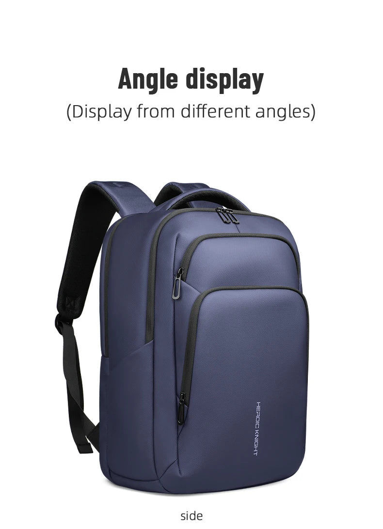 HK Business Travel Backpack Men Waterproof  17.3 Inch Laptop Backpack with USB Port Casual Daypack for Work College Computer Bag
