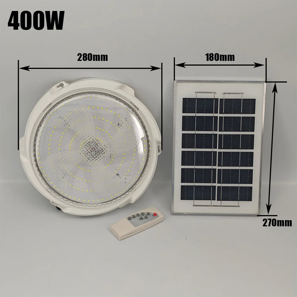 Solar lights Indoor Home Top Ceiling House Outdoor Garden pandent light Panel Lamp Fixture For Corridor Garden Living Room