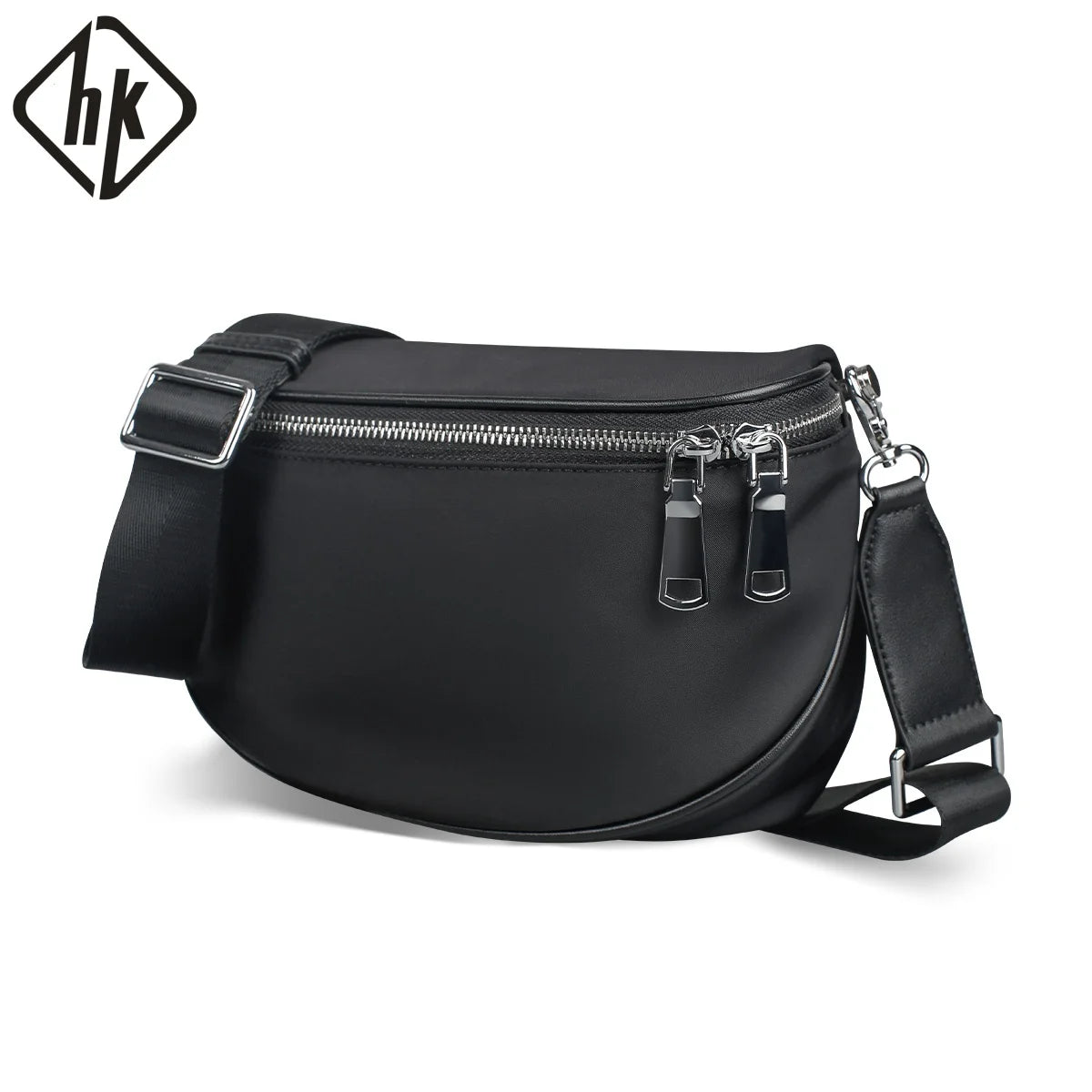 HK Casual Men's Shoulder Bag Waterproof Crossbody Bag Oxford Lightweight Messenger Bag Travel Hiking Cycling Chest Pack Satchel