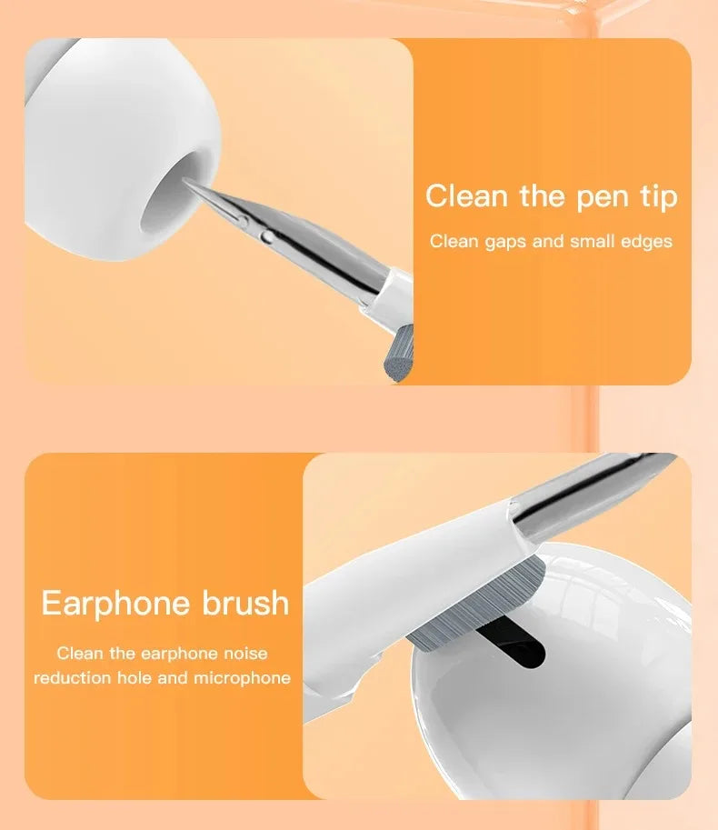 Cleaning brush for iPhone Airpods Phone slot charging port Earphone cleaning stick Laptop keyboard Digital camera lens wipe kit