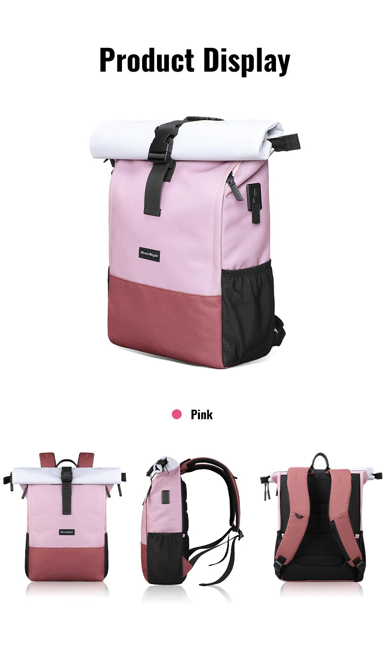 HK Large Capacity Travel Backpack Waterproof 15.6 inch Laptop Backpack With USB Charge Casual Business Travel Bag for Men Women