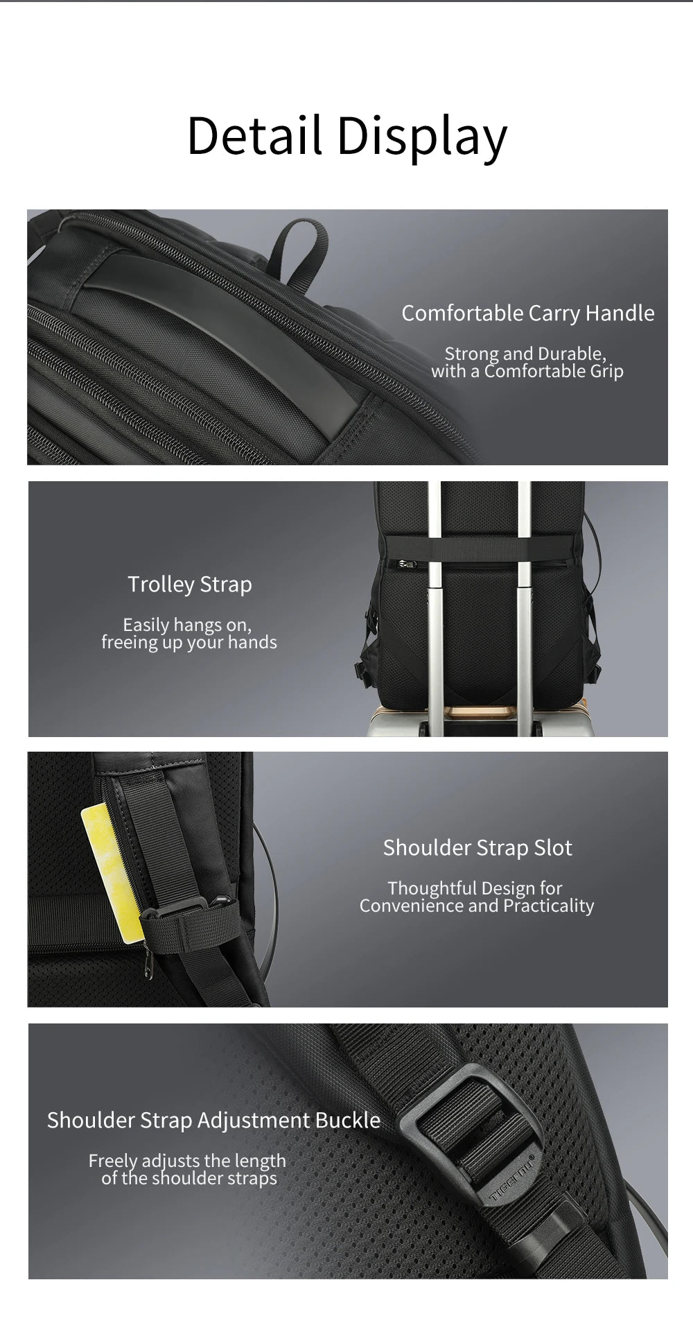 Tigernu Women Backpack Travel Backpack Bags 17inch Laptop Backpacks Cabin Bags Female Expandable Backpack For Women Schoolbags