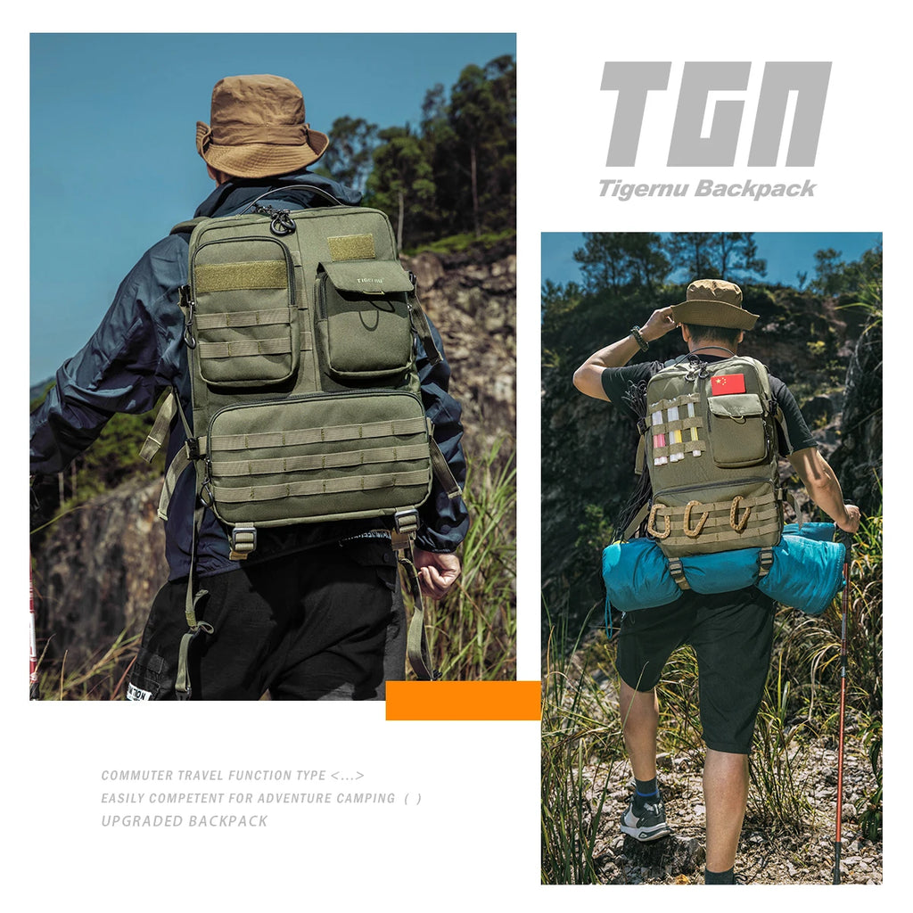 Tigernu Tactical Backpack Men Camping Trekking Fishing Bag Waterproof Rucksacks Travel Hunting Backpacks Outdoor Bags Knapsacks