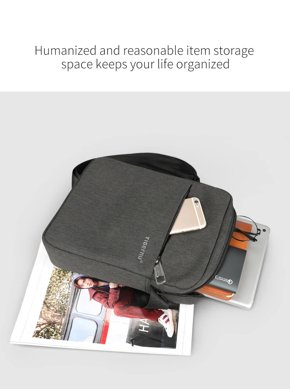 Tigernu HOT SELLING Bags For Men Messenger Bag Casual Shoulder Pack Male Crossbody Bolsa Mini Bag Sling Bags Ipad Travel Package