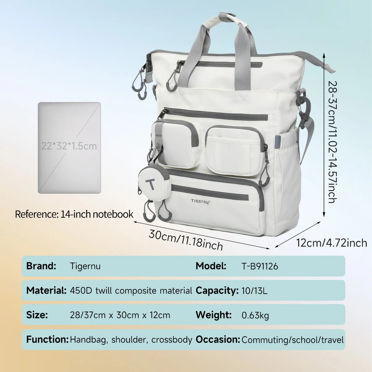Tigernu Fashion Backpack For Women School Bags Shoulder Bags Female Travel Bags Crossbody Bags Cabin Bags Handbag