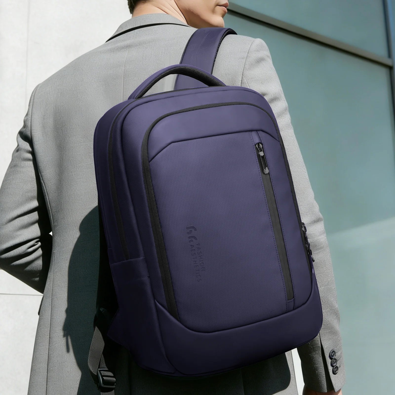 HK Travel Backpack for Men Airline Approved 17” Laptop Business Backpack Large Capacity Rucksack With USB Port Computer Backpack