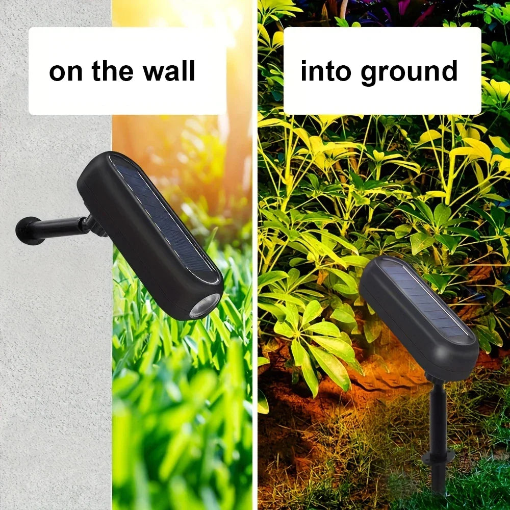 Solar Powered Outdoor Lights Garden Decoration Landscape Spotlights Waterproof Solar Lighting Yard Lawn Pathway Auto On/Off