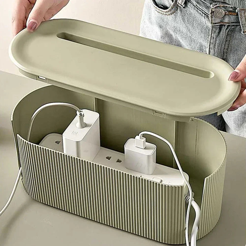 2024 Nordic Plug Board Storage Box Cable Wire Organizer Case Socket Wireless WiFi Router Bracelet Desktop Data Line Holder Shelf