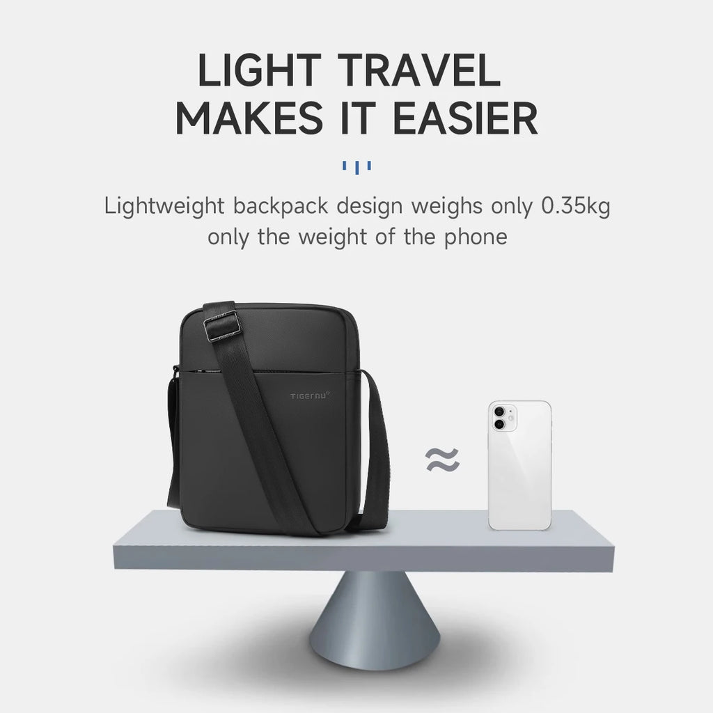 Tigernu Shoulder Bags For Men Messenger Bags For TPU Crossbody Bags Male Fashion Bag For 9.7inch Ipad Bags Travel Mini Bag Sling
