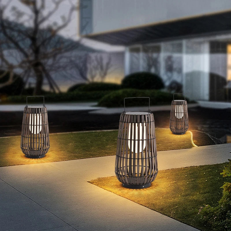 Solar Outdoor Light Modern Garden Light Garden Layout Floor Light Villa Lawn Light Waterproof Outdoor Terrace Atmosphere Light