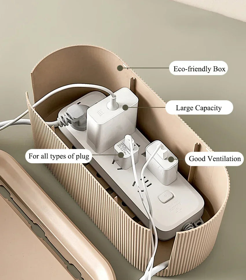 2024 Nordic Plug Board Storage Box Cable Wire Organizer Case Socket Wireless WiFi Router Bracelet Desktop Data Line Holder Shelf