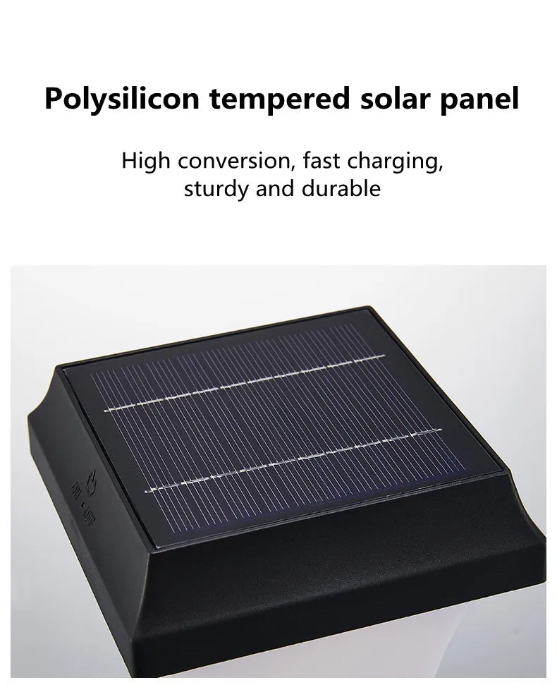 Solar Outdoor Square Wireless Mount Lights Waterproof Decorative for Garden Lawn Landscape Atmosphere Lamp Floor Yard Garden