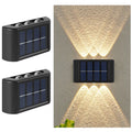 Solar LED Outdoor Wall Light Waterproof Dusk to Dawn Fence Lamp for Garden Yard Porch Pathway Patio Home Decor