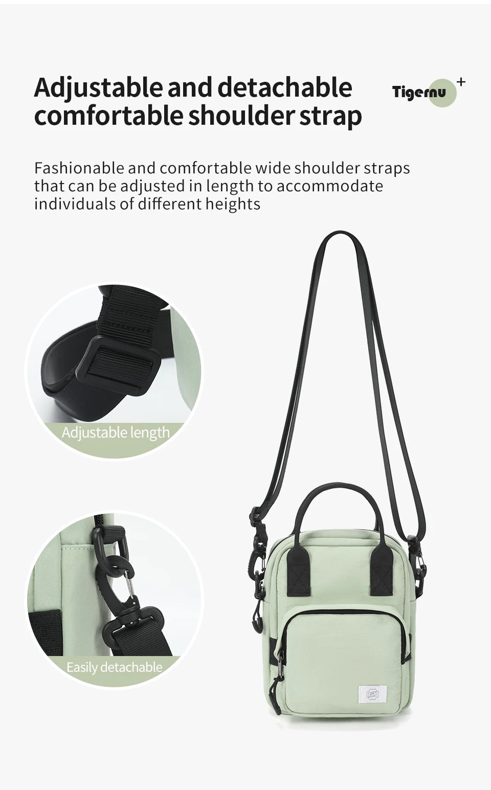 Tigernu Women Shoulder Bags Mini Handbag For Girls Crossbody Bag Female Messenger Bags Multi-color Pack Lightweight Bags Women