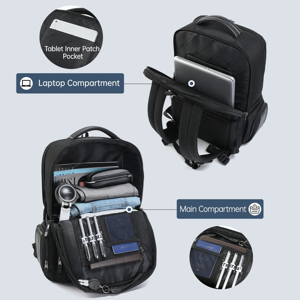 Tigernu Men Backpacks 14-15.6-17inch Laptop Backpack For Men Travel Backpacks Bags For College Business Male Backpacks Knapsack