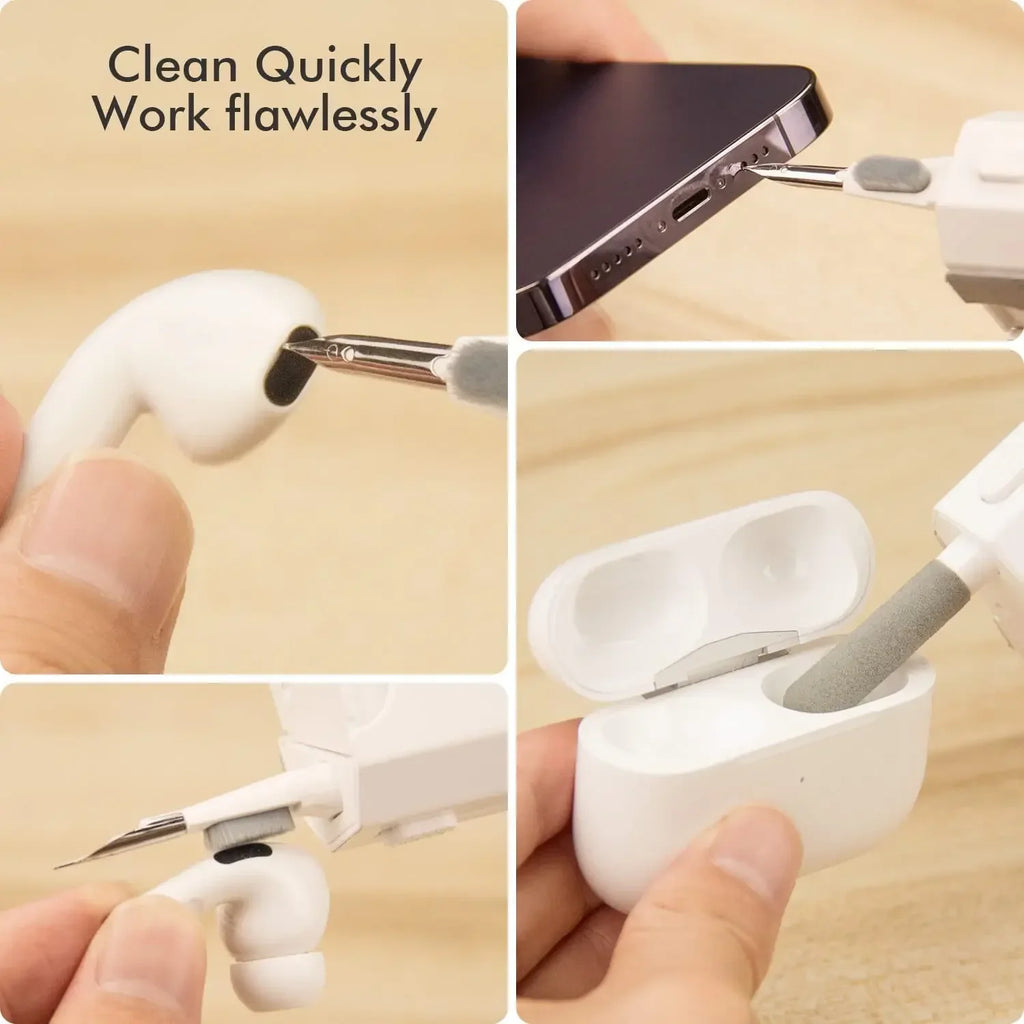 Q8 Electronic Cleaner Kit Screen Cleaner Multifunctional Cleaning Brush for Earphone Keyboard Laptop Phone PC Monitor Camera