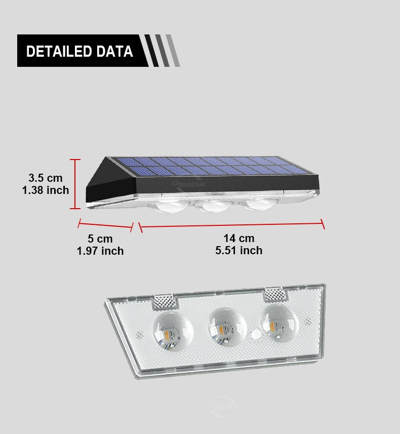 Solar Fence Lights Pathway Step Lights Outdoor Wall Lights Waterproof Decor Lamp for Garden Porch RGB and Warm White LED Solar
