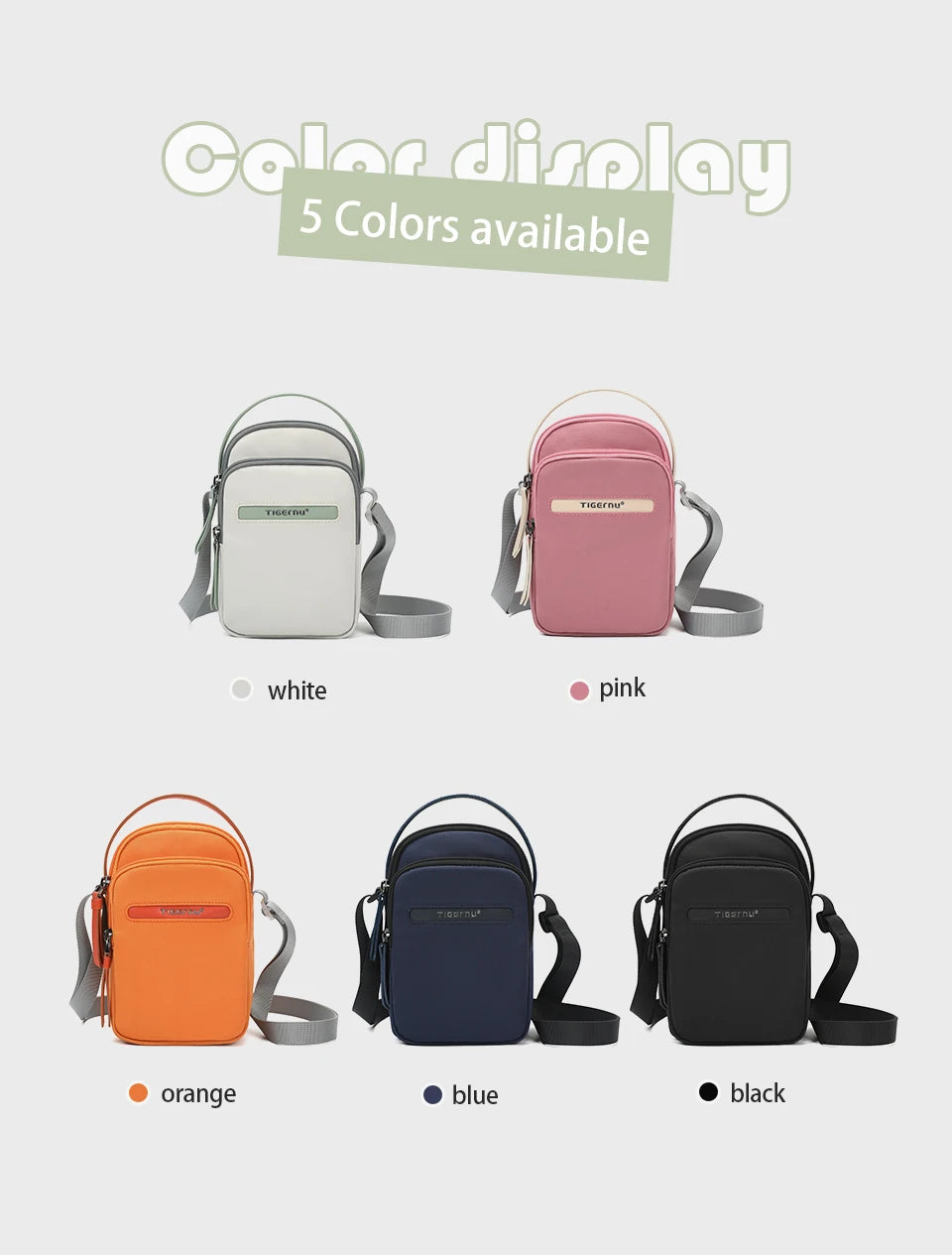 Tigernu Women Crossbody Bag Shoulder Bag Female Handbag Sling Bag Girl Mini Bag Light Card Holder Phone Bag For Girls Mini Bags