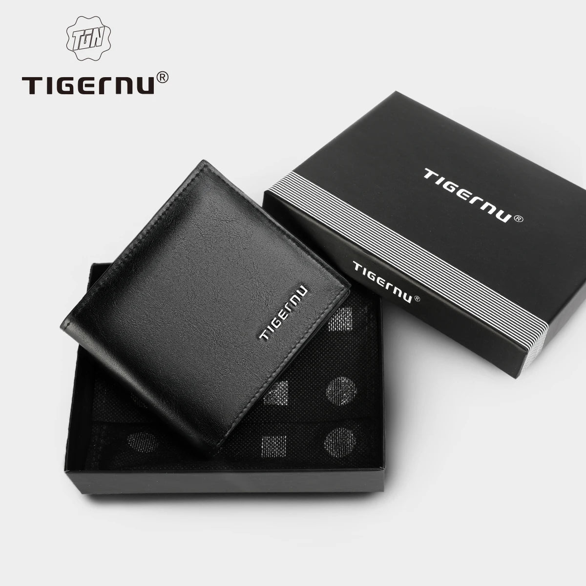 Tigernu High Quality Wallets Men Thin Money Purse Male Business Card Holder For Men Fashion PU Wallet Short Purse Light Card Bag