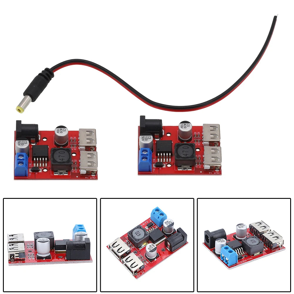 Solar Controller Charger 3A Dual USB Output Module With Automatic Charging Board For 6V-40V DC Solar Panels And USB 5V Devices