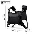 HK Running Vest Chest Bag for Men Lightweight Chest Rig Pack Male Outdoor Waterproof Cycling Training Pack with Reflective Strip