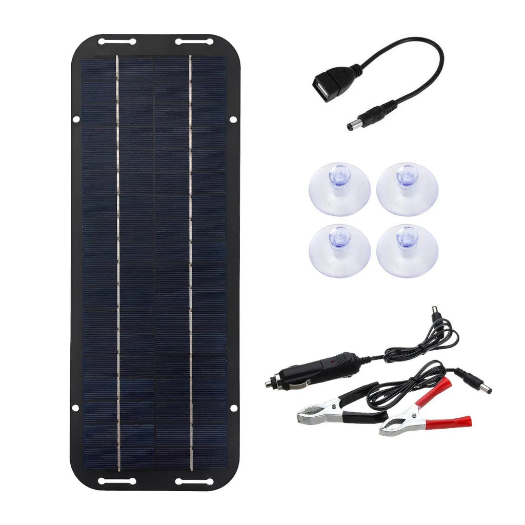 30W Solar Charger System IP65 Car Battery Solar Panel Charging Kit 18V Solar Battery Charger Board For Car RV Boat Motorcycle