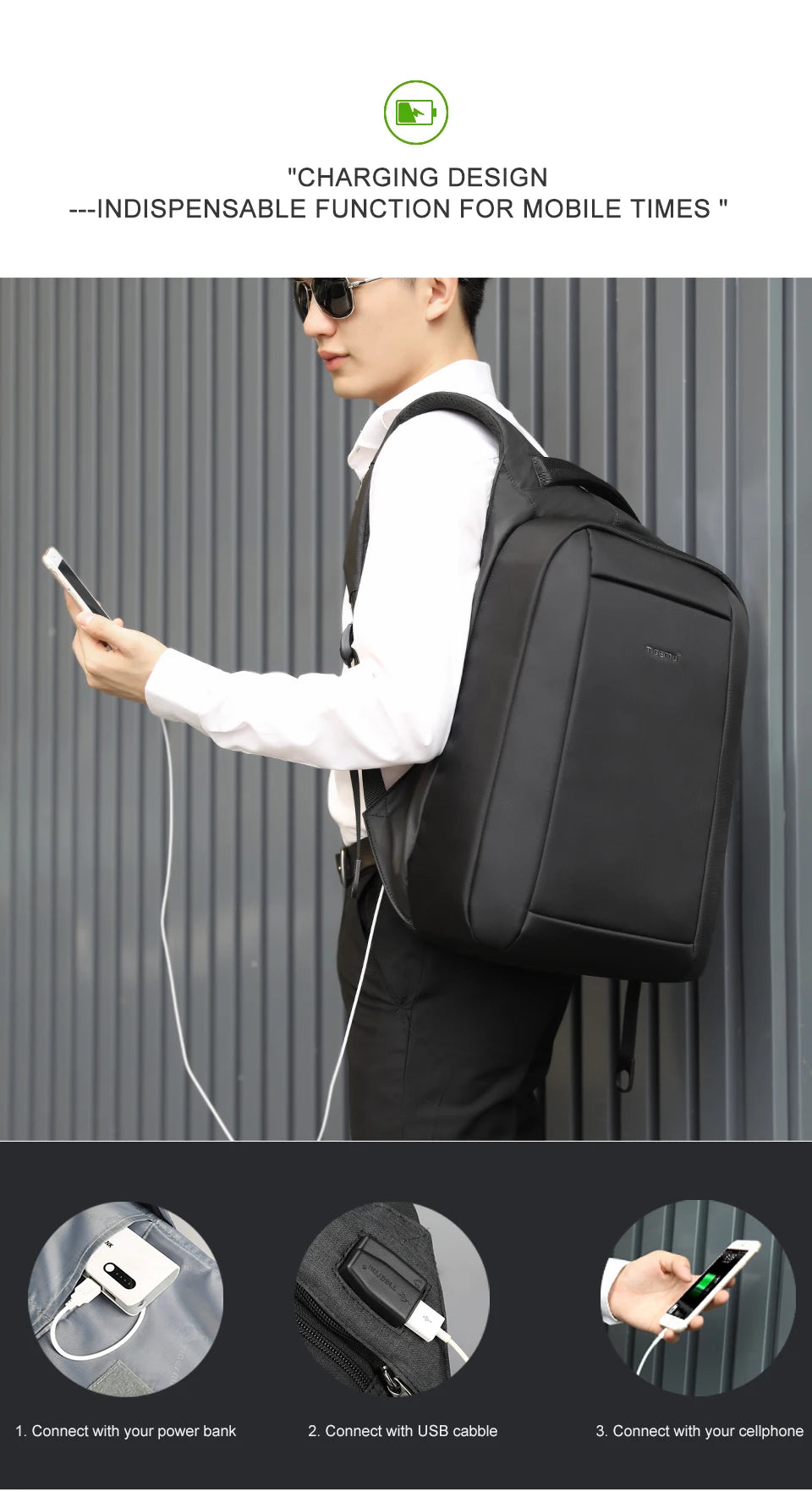 Tigernu Backpacks For Men For Women 14-15.6 Laptop Backpack Bag Anti Theft Backpack Travel Backpack For School Mochilas Knapsack