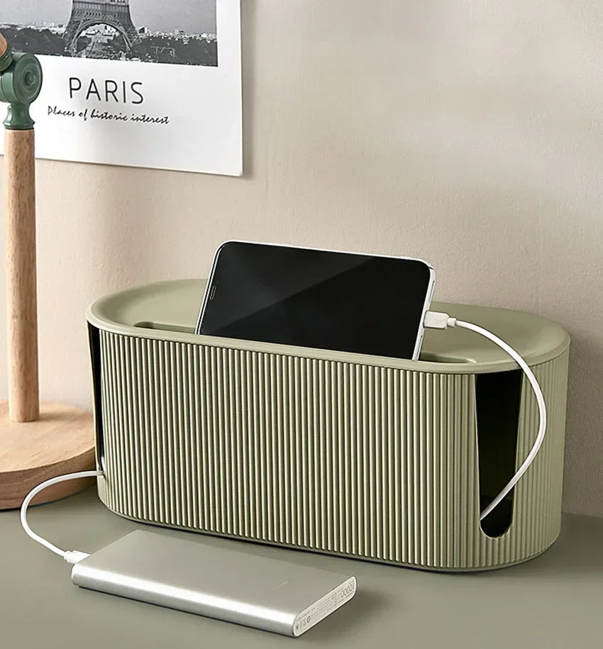2024 Nordic Plug Board Storage Box Cable Wire Organizer Case Socket Wireless WiFi Router Bracelet Desktop Data Line Holder Shelf