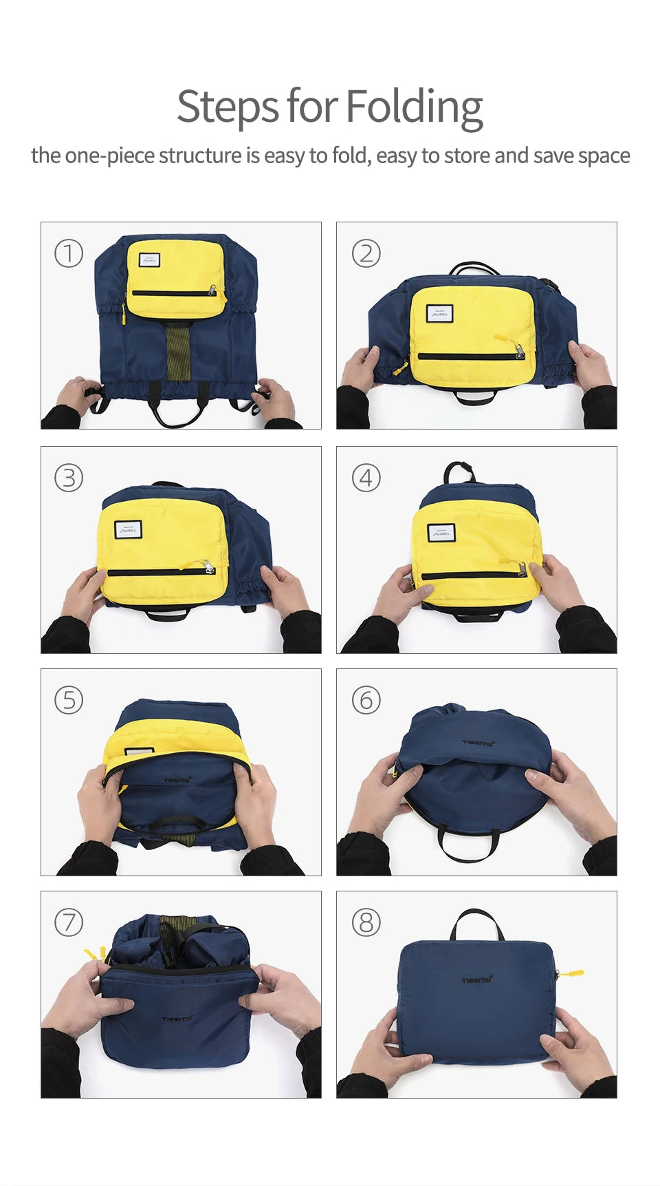 Tigernu Women Backpack Bags Foldable Backpacks Men Child Schoolbag 14'' Laptop Backpack Lightweight Travel Bags School Backpacks