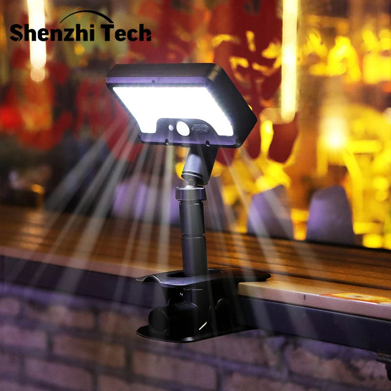 Solar Motion Sensor Outdoor Light, 360° Rotatable 4 Lighting Modes, Weatherproof, Multiple Mounting Lighting,for Outdoor Securit