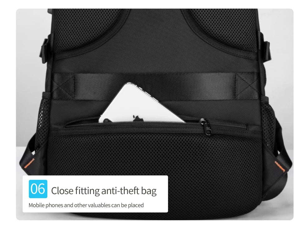 HK Casual 15.6 inch Laptop Backpack Men Large Capacity School Bags Business Travel Backpack Student Sports Backpack YKK Zippers