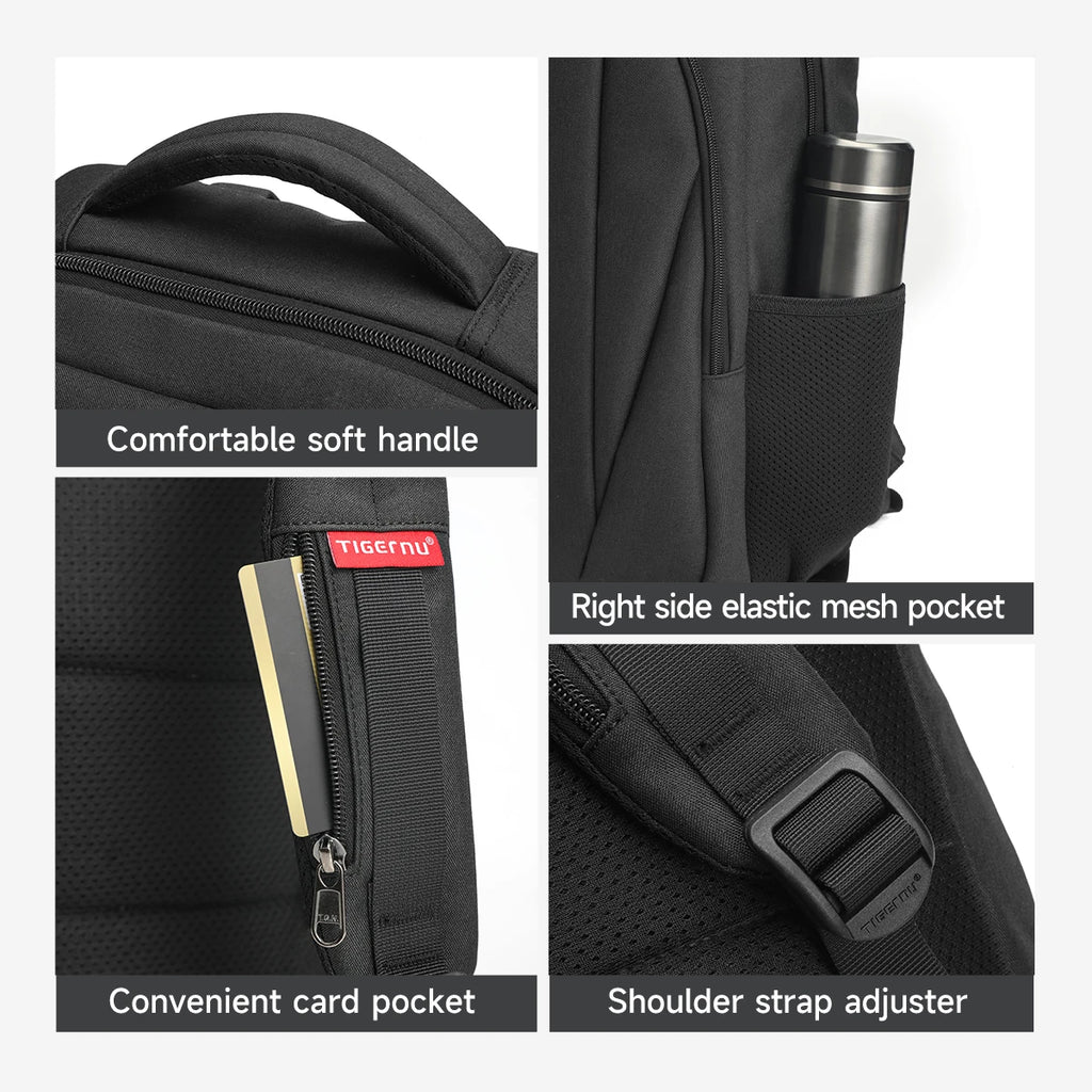 Tigernu Clearance Bags Men Backpack Anti-theft USB Charging 15.6 Laptop Bag Mochilas Feminine Male Bagpack Notebook Schoolbag