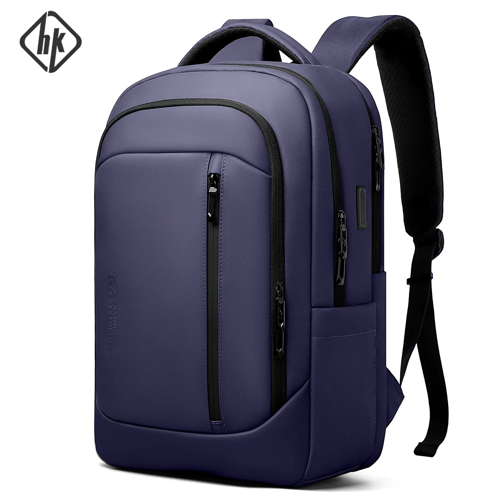 HK Travel Backpack for Men Airline Approved 17” Laptop Business Backpack Large Capacity Rucksack With USB Port Computer Backpack