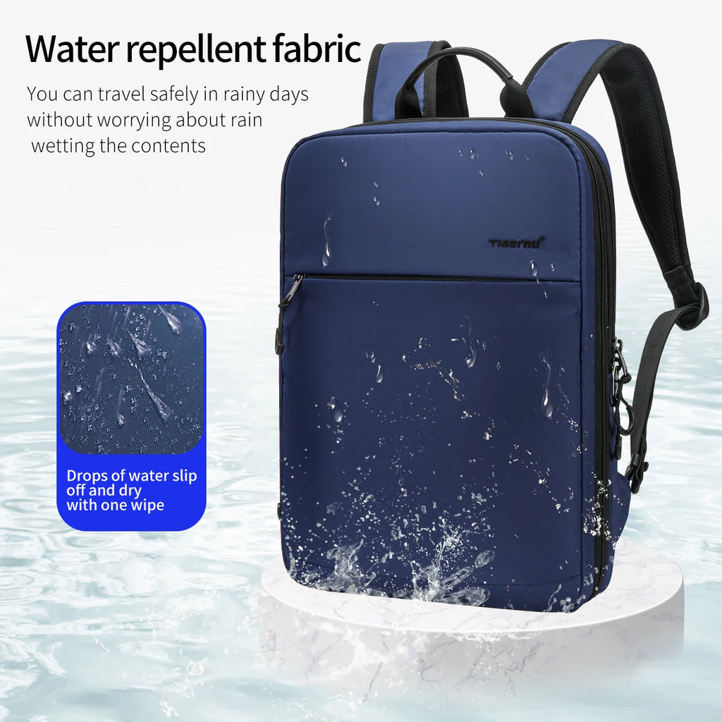 Tigernu Expandable Backpacks For Men 15.6inch Laptop Backpack Bags College Thin Travel Bags Male Lightweight Schoolbag Knapsack